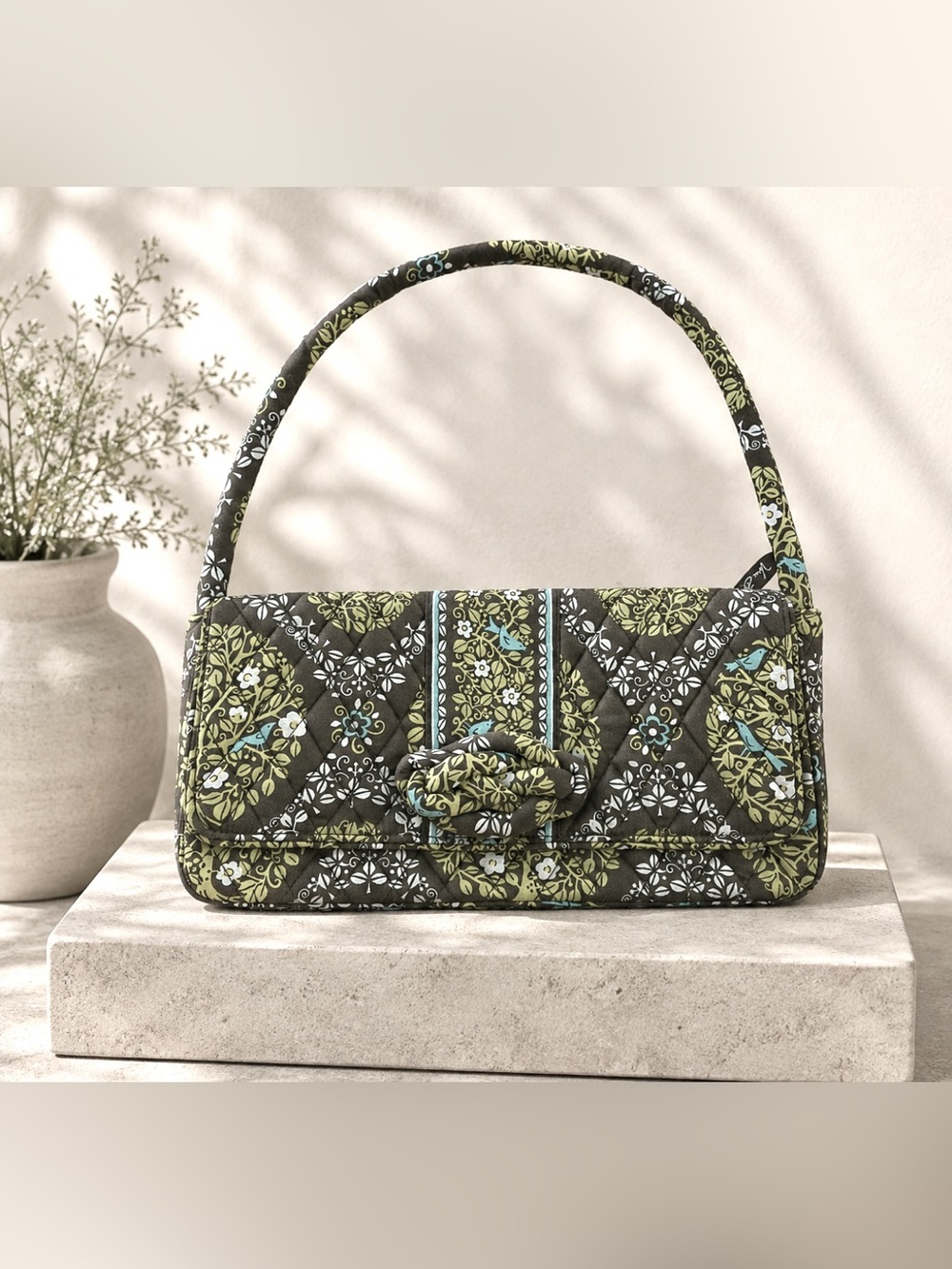 Vera Bradley Knot Just A Clutch Shoulder Bag Sittin’ in a Tree Retired NWOT - Picture 1 of 7
